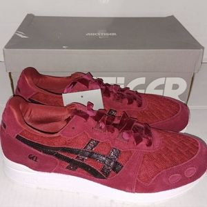 Asics Tiger gel-lyte Burgundy sneakers with velvet laces
